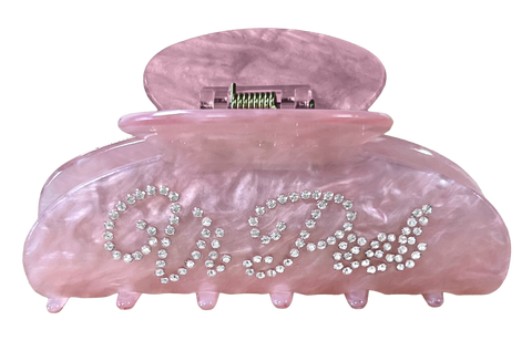 VI Peel Crystal Claw Clip - Blush