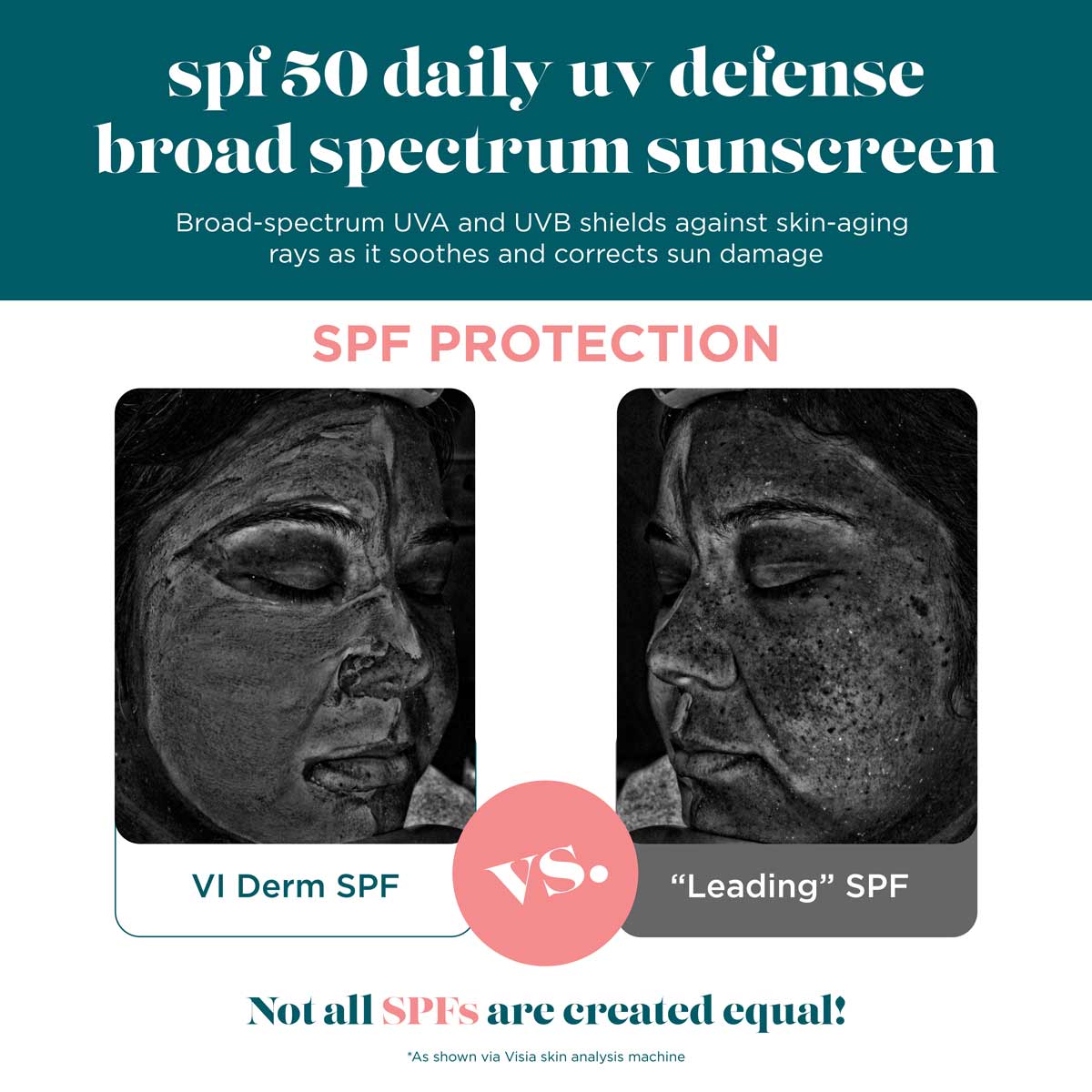 SPF 50 Daily UV Defense Broad Spectrum Sunscreen – VI Derm